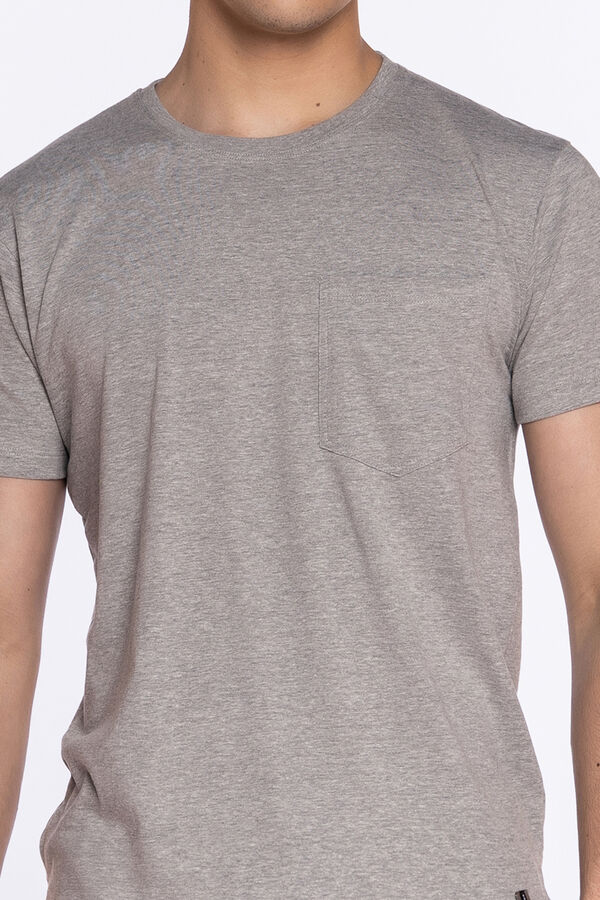 Punto Blanco T-shirt de manga curta de homem cinzento