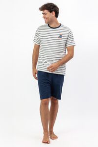 Admas Pijama curto de riscas Paddington