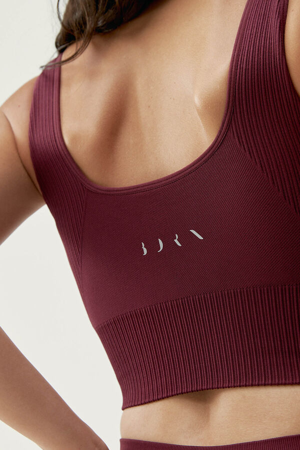 Born Living Yoga Top Yami Bordeaux brown