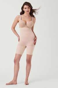 Spanx Lange Shorts mit hohem Bund Nude. SPANX