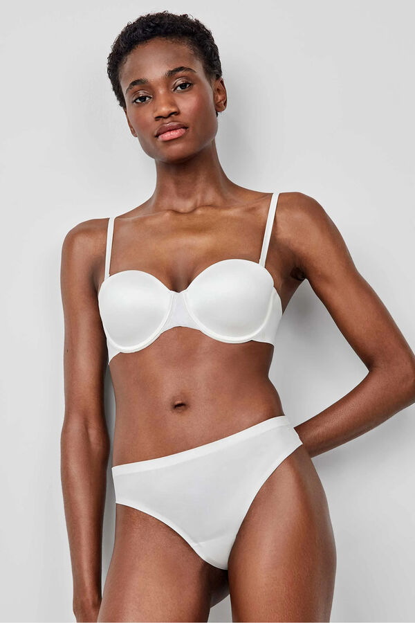 Gisela Sujetador bandeau marfil