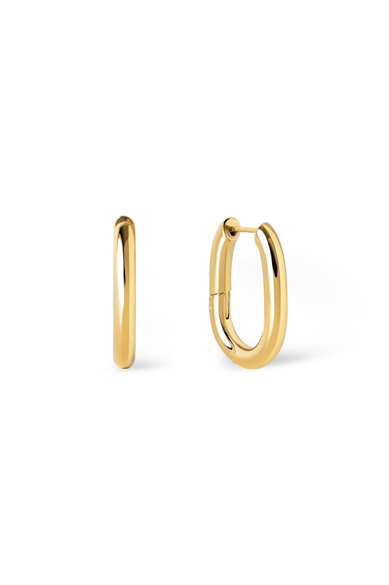 Singularu Pendientes Aro Bolero Acero Ba&ntilde;o Oro