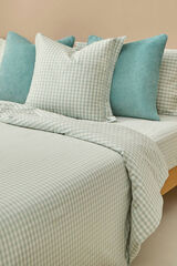 Textura Capa de edredom xadrez azul