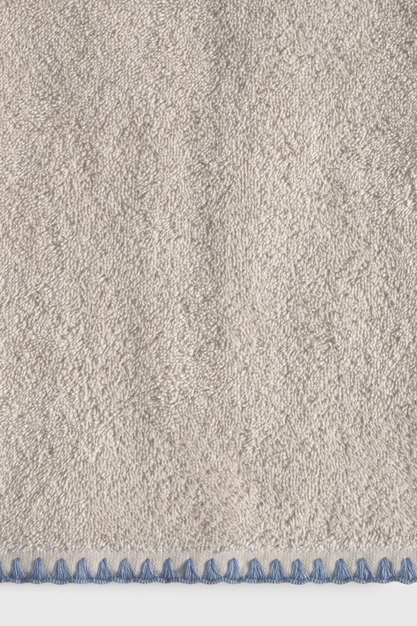 Textura Toalha de banho pesponto decorativo castanho