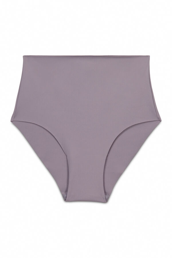 Women'secret Cuecas redutoras altas laser-cut azuis cinzento