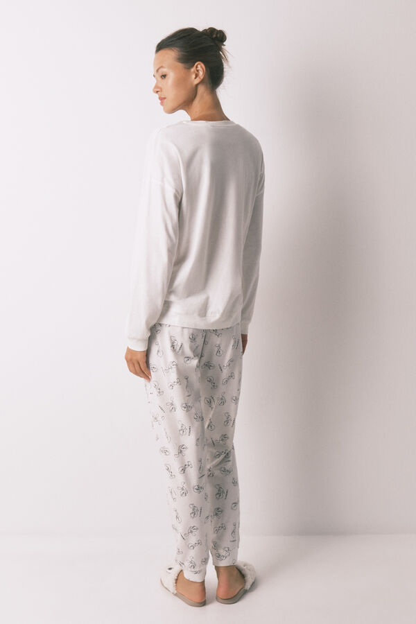 Women'secret Pijama comprido Tweety Bird 100% algodão bege