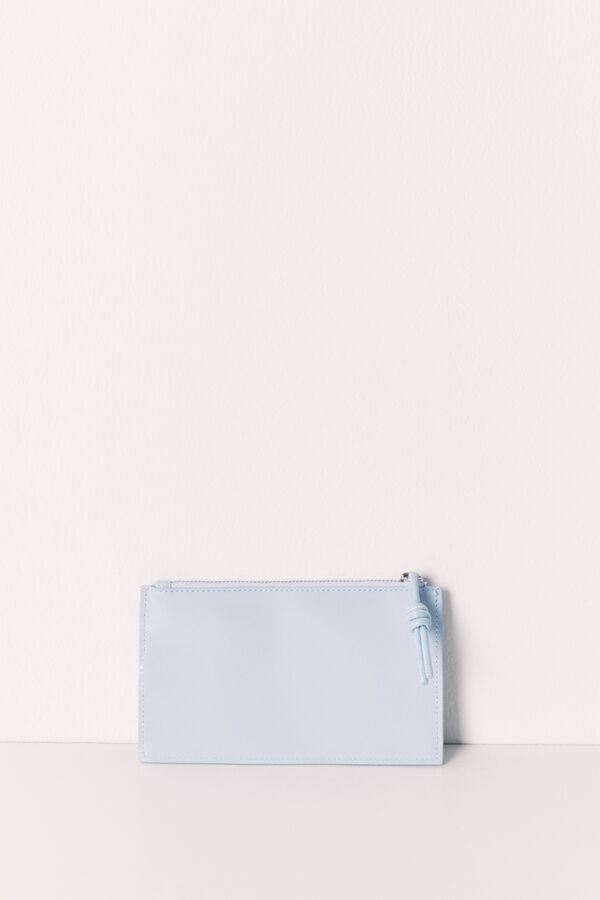 Women'secret Carteira mini em verniz azul azul