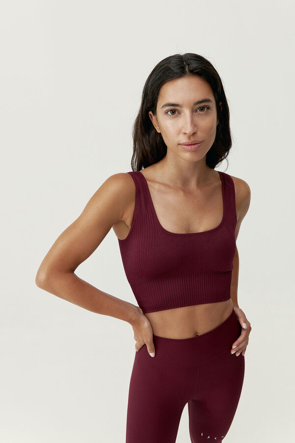 Born Living Yoga Top Yami Bordeaux brown
