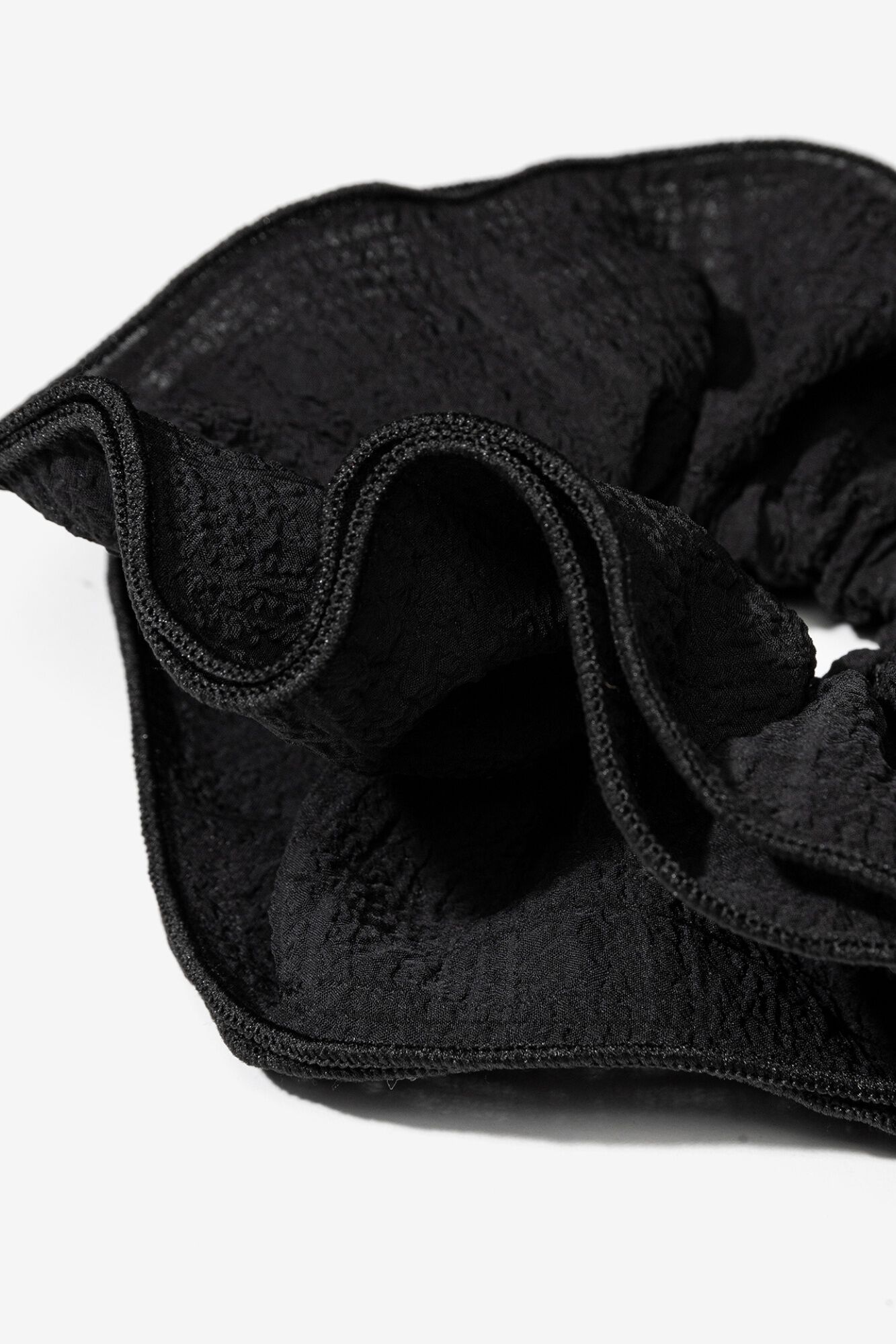 Vilanova El&aacute;stico de cabelo oversize minimalista preto