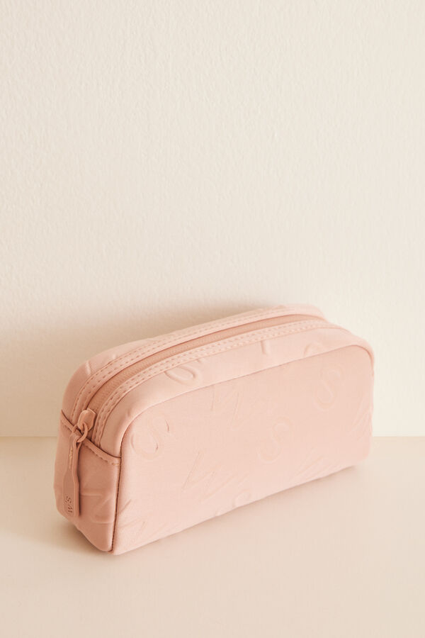 Womensecret Small pink logo toiletry bag pink