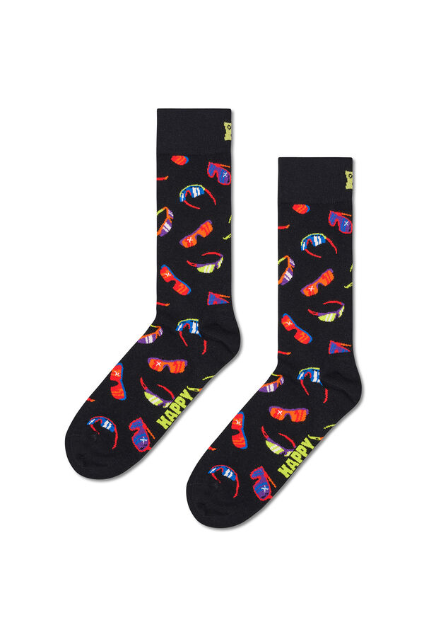 Happy Socks Pacote de 3 meias esportivas  cinzento