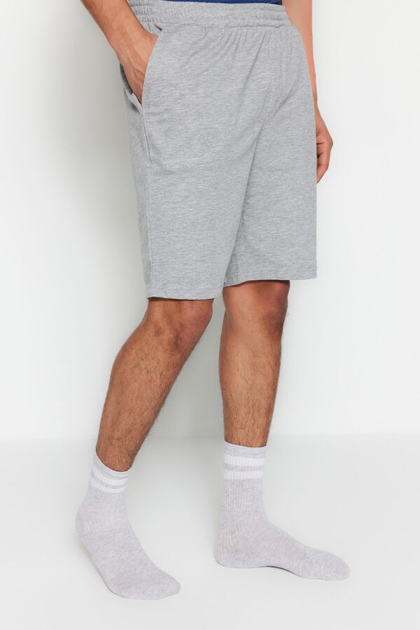 Trendyol Pijama regular em algod&atilde;o 100% azul