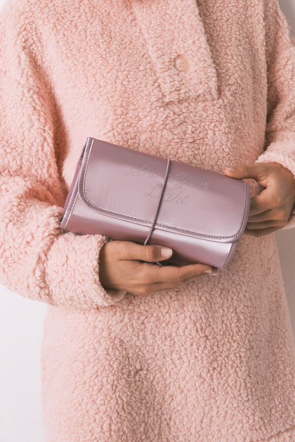 Women'secret N&eacute;cessaire m&eacute;dia com cabide de cetim rosa rosa