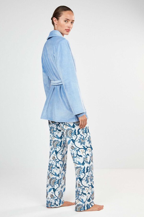 Gisela Robe de polar azul
