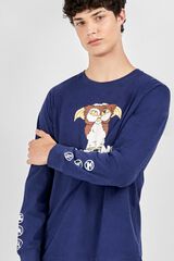 Gisela Pijama de homem em algod&atilde;o Gremlins azul