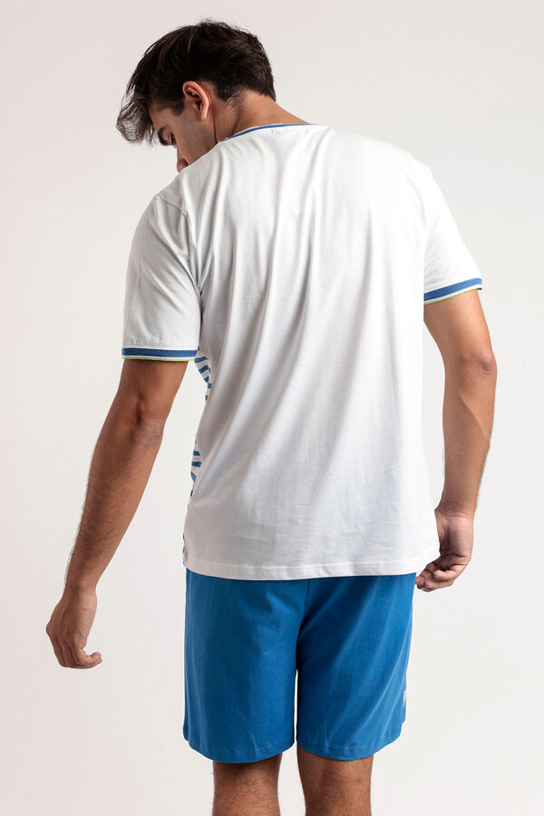 Admas Pijama corto tennislub Snoopy azul