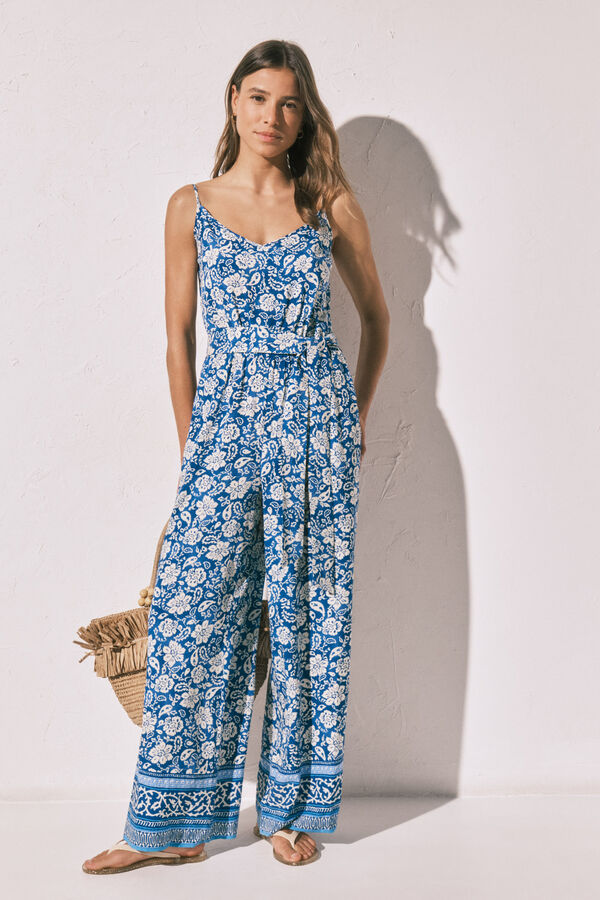 Women'secret Mono largo tirantes estampado boho estampado