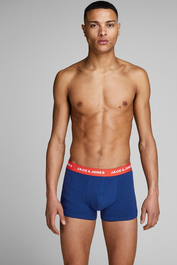 Jack & Jones Pack de 5 boxers b&aacute;sicos azul