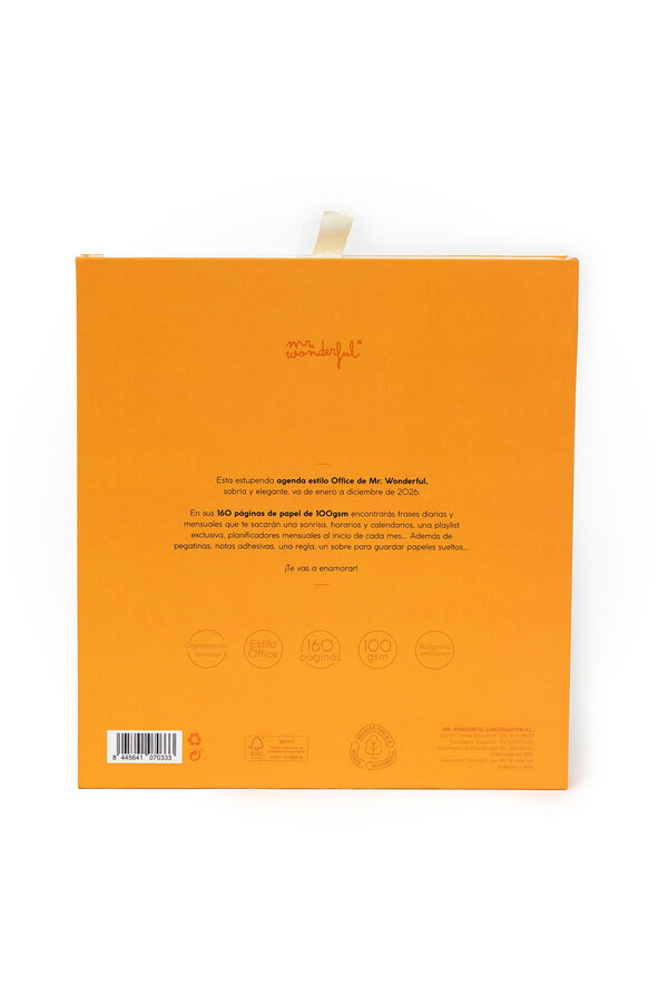 Mr. Wonderful Extra Large Weekly Office 2026 Agenda Set + pen - Non stop as a way of life printed