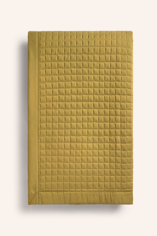 Calma House Edredom Narbonne mostarda claro estampado