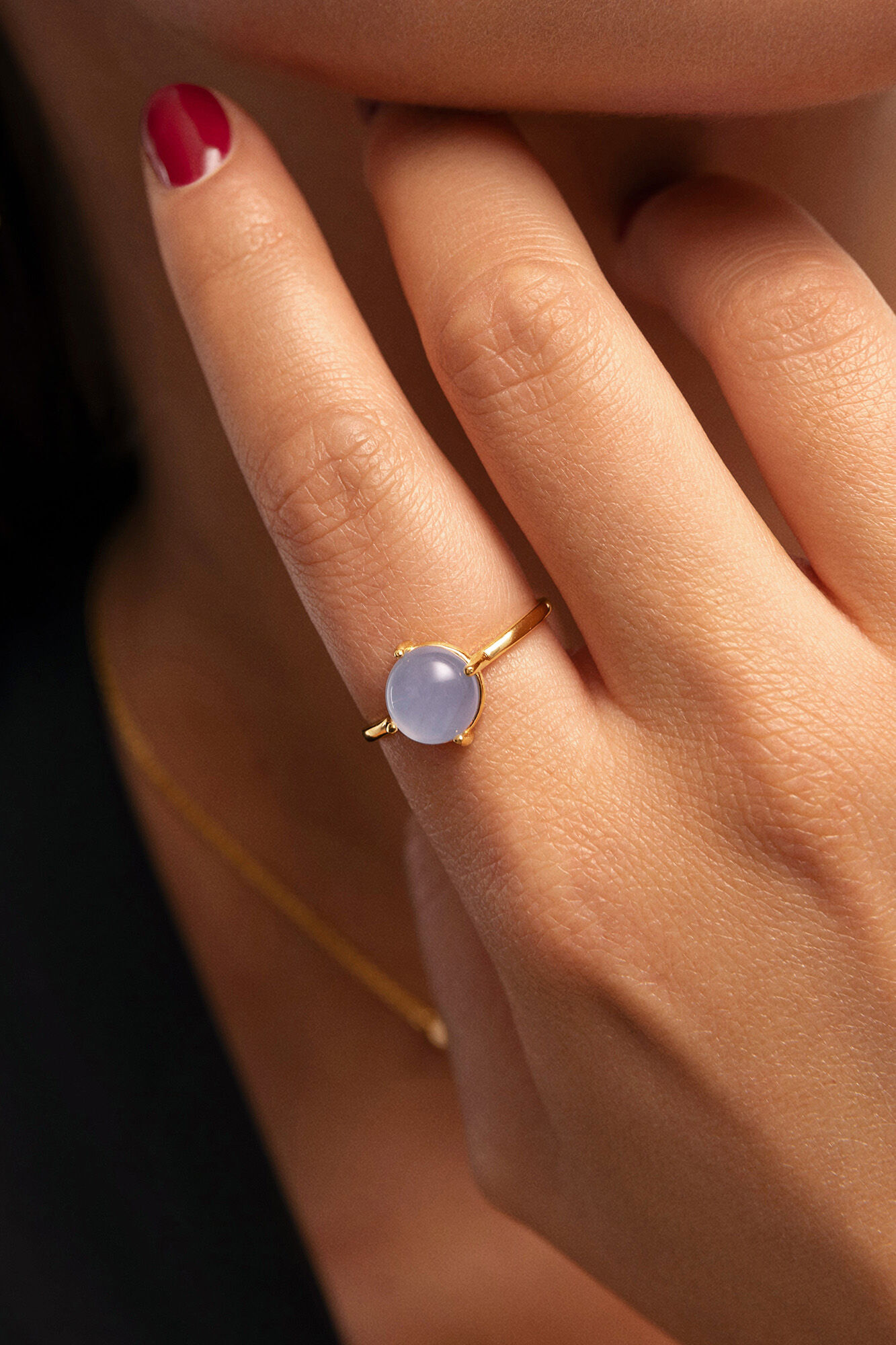 Singularu Celebrate Blue Gold Plated Ring