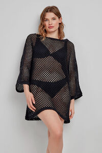 Gisela Camisola de crochet preta
