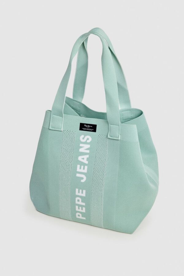 Pepe Jeans Mala tote bag em malha t&eacute;cnica azul