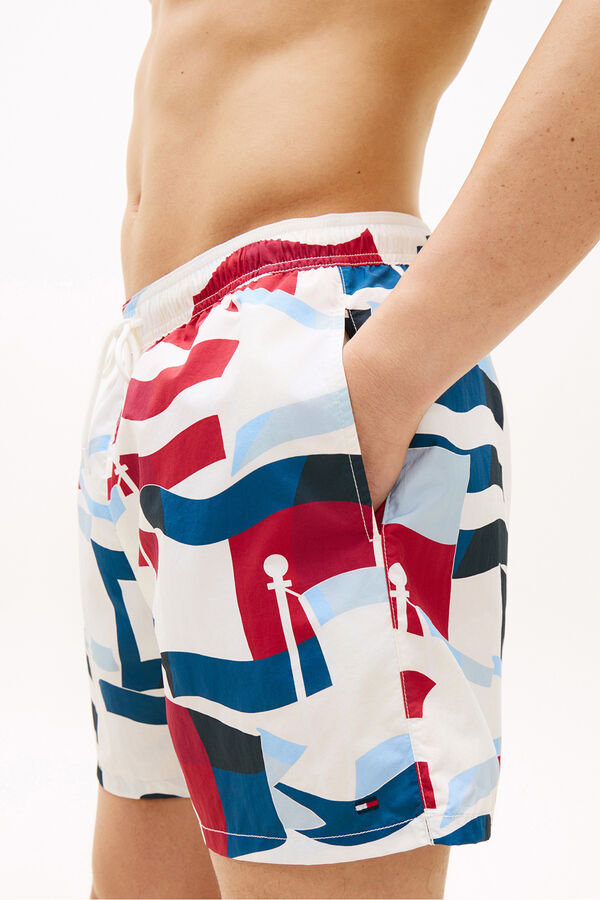 Tommy Hilfiger Cal&ccedil;&otilde;es de banho estampado bandeiras estampado