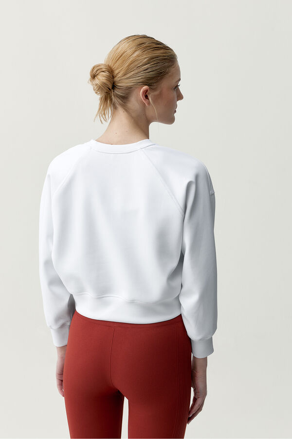 Born Living Yoga White sweatshirt FLORA beige