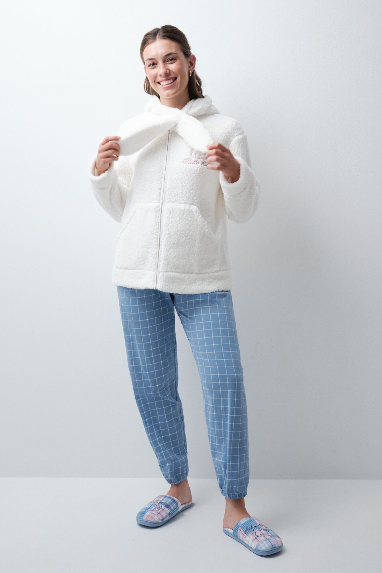 Women'secret Robe curta de borrego Hello Kitty