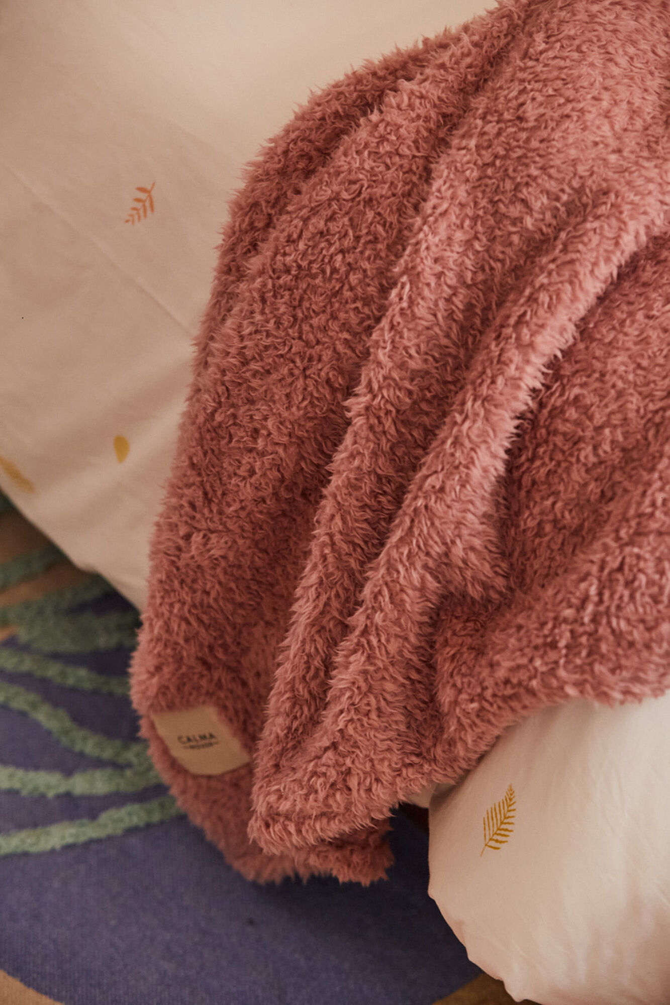 Calma House Xadrez rosa de pel&uacute;cia