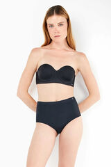 Gisela Cueca alta invis&iacute;vel em microfibra preto