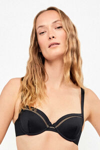 Gisela Top bikini bandeau escote pronunciado
