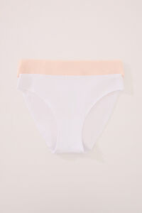 Women'secret Pack de 2 cuecas clássicas de algodão 