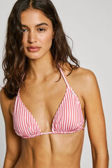 Pepe Jeans Top de biquíni riscas rosa