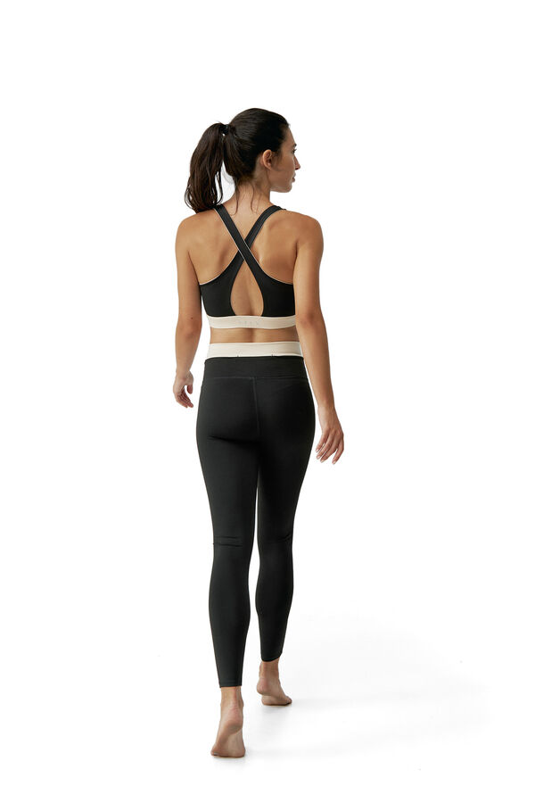 Born Living Yoga Legging desportivo Fiorella Black/Stone preto