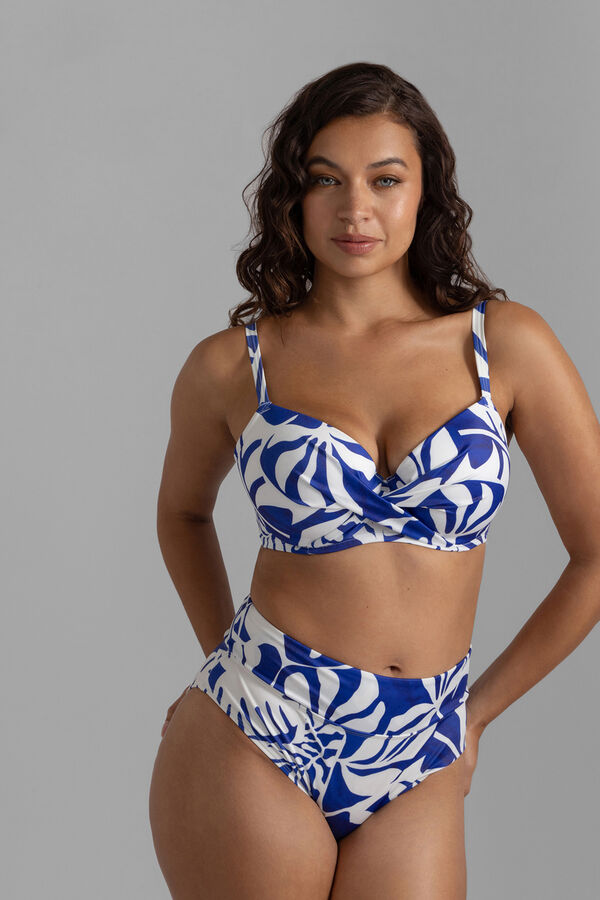 Dorina Top biqu&iacute;ni com enchimento Mercadona azul