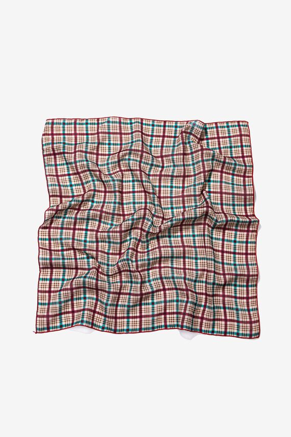 Bandana estampada de cuadros
