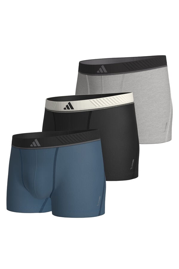 Adidas Pack 3 boxers com logo estampado