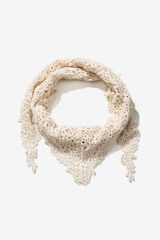 Vilanova Bandana de renda floral bege