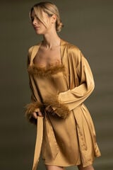 Admas Camisola Marabu Luxe A Feather amarelo