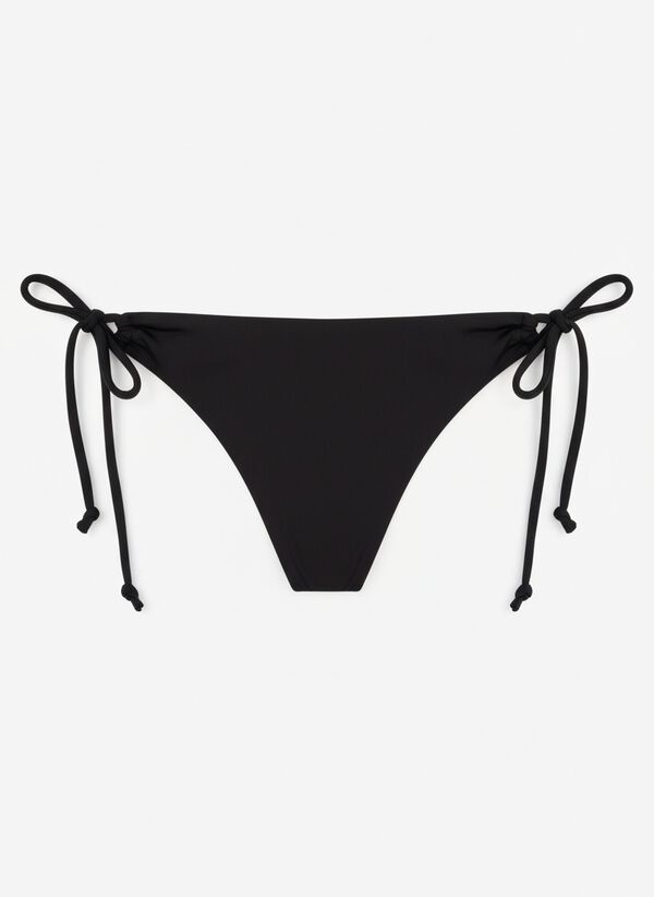 Women'secret Cuecas de biqu&iacute;ni cl&aacute;ssicas com la&ccedil;o lateral pretas preto