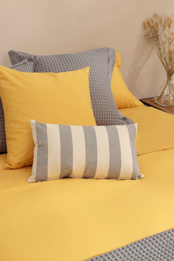 Textura Lençol algodão orgânico. Cama 180-200 cm. estampado
