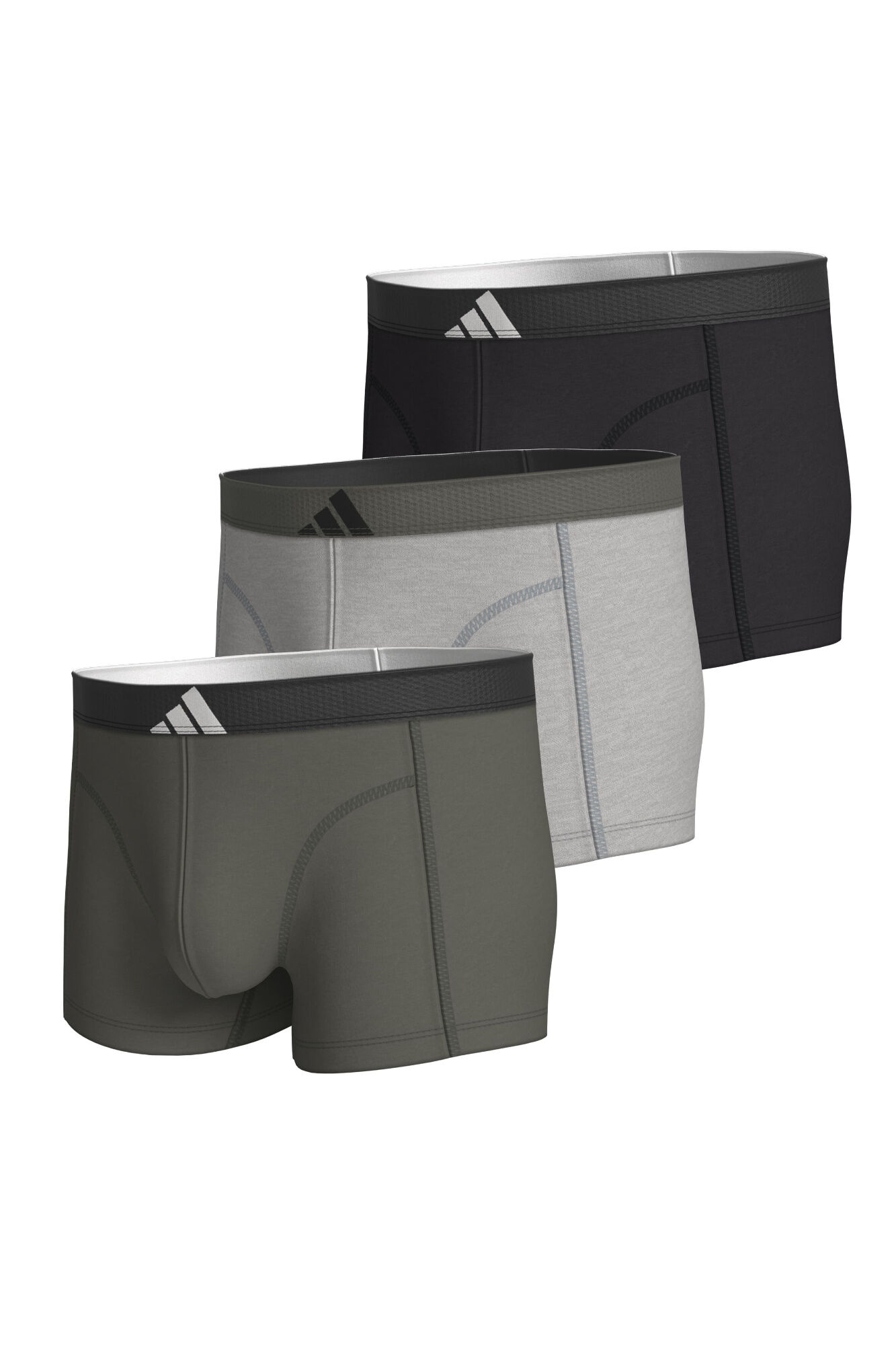 Adidas Pack 3 boxers com logo