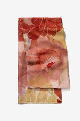 Vilanova Len&ccedil;o retangular estampado floral estampado