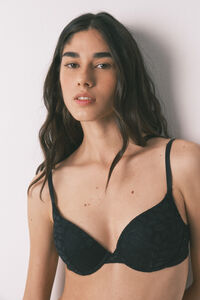 Women'secret Soutien GORGEOUS push-up em renda preto