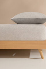 Textura Lençol de baixo malha jersey. Cama 180-200 cm. cinzento