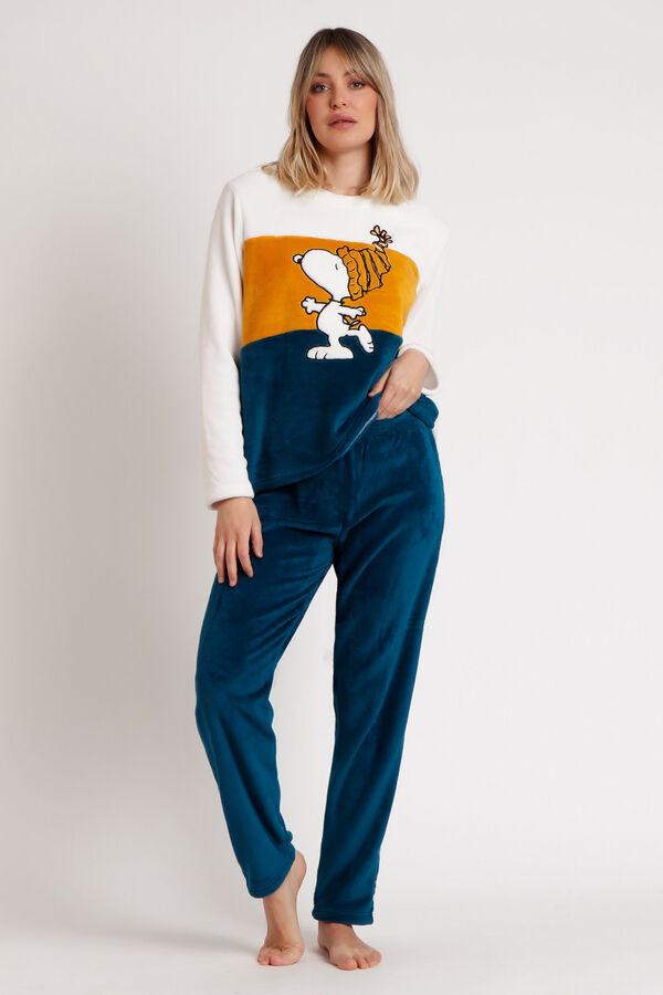 Admas Pijama feminino Corel Warm&Cozy Snoopy estampado
