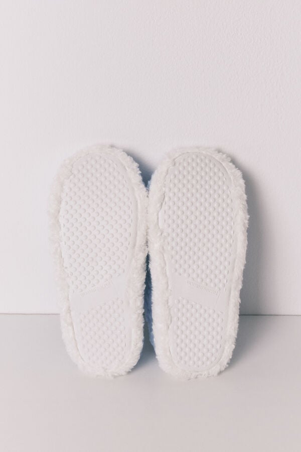 Women'secret Chinelos de quarto fechados em pelo Snoopy azul