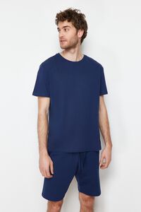 Trendyol Conjunto de pijama curto liso